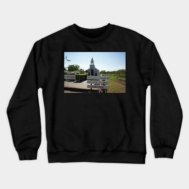 Living Water Wayside Chapel Niagara Crewneck Sweatshirt by fantastic-designs